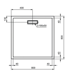 Поддон душевой Ideal Standart Ultra Flat New T446601 80 x 80 см ультратонкий, квадратный, белый глян