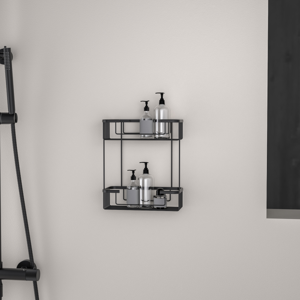 Фото Полка двойная Timo Saona 13083/03 черный