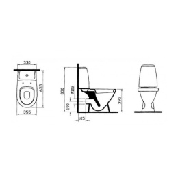 Унитаз-компакт Vitra Grand (9763B003-7200) белый