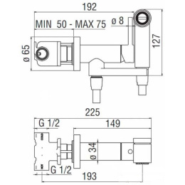 Фото Гигиенический душ Nobili AV00600CR со смесителем Хром