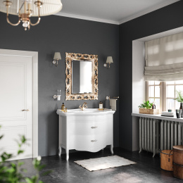 Фото Тумба с раковиной Tiffany World Armony Nuovo ARM2110-B+GIU200110/ALZA bi*1  112*62*81 см, цвет белый