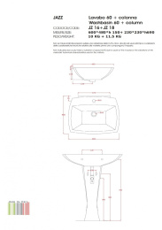 Фото Раковина подвесная ArtCeram Jazz (JZL003 03 00) черный