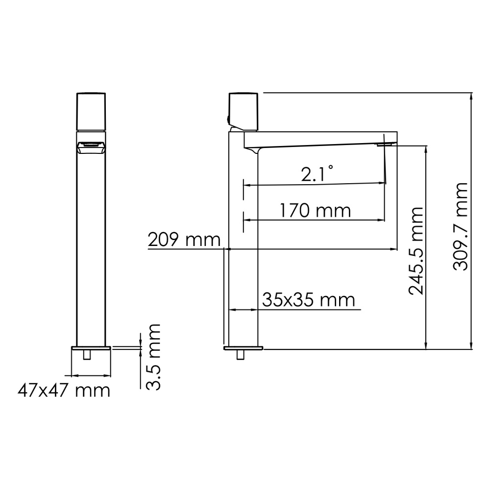 WasserKRAFT Naab 8603H Смеситель для раковины
