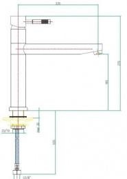 Фото Смеситель Fiore Xenon 44CR5451 для кухни