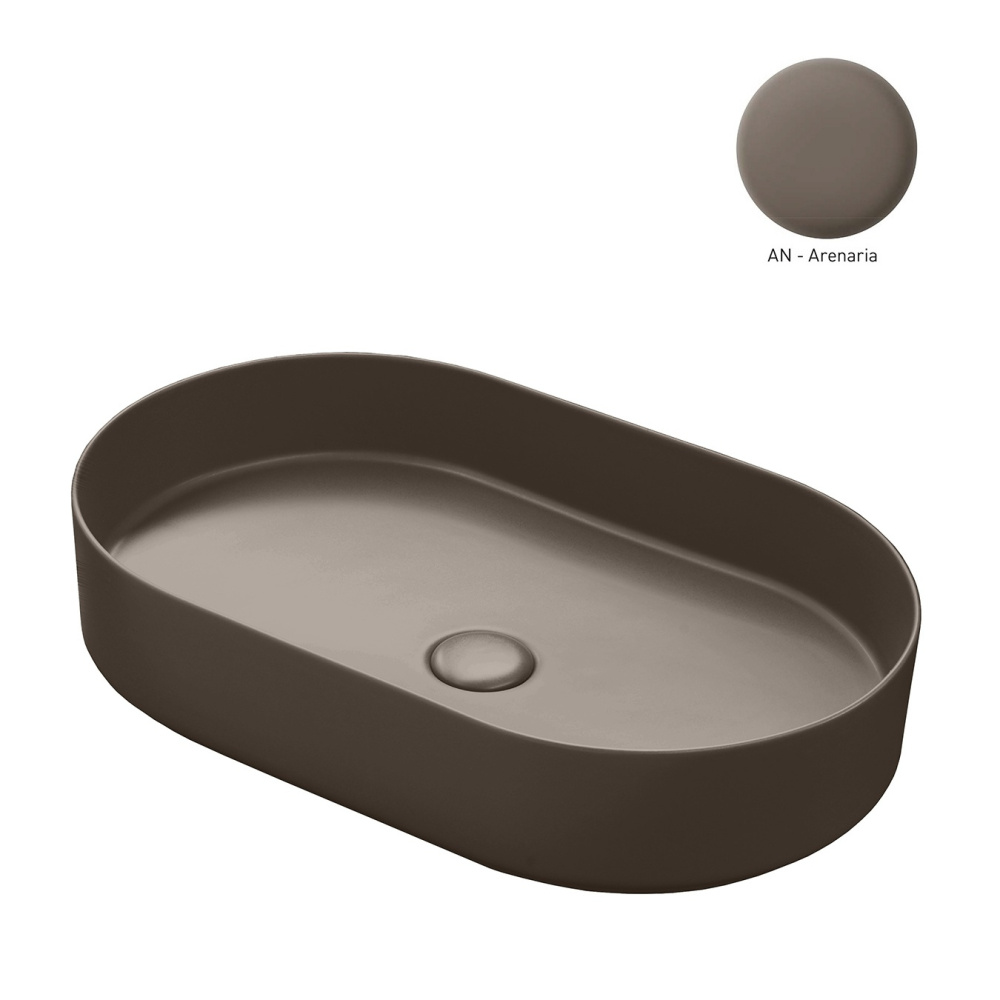 Ceramica CIELO Shui Comfort SHCOLAO60 AN - Раковина накладная на столешницу 60*38 см (Arenaria)
