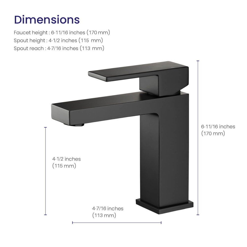 Фото Смеситель для раковины Timo Selene 2061/03F черный