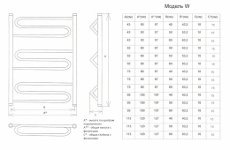 Полотенцесушитель Двин W 100/60 1"-1/2" Универсальный К3, Золотой хром (4627085964049)