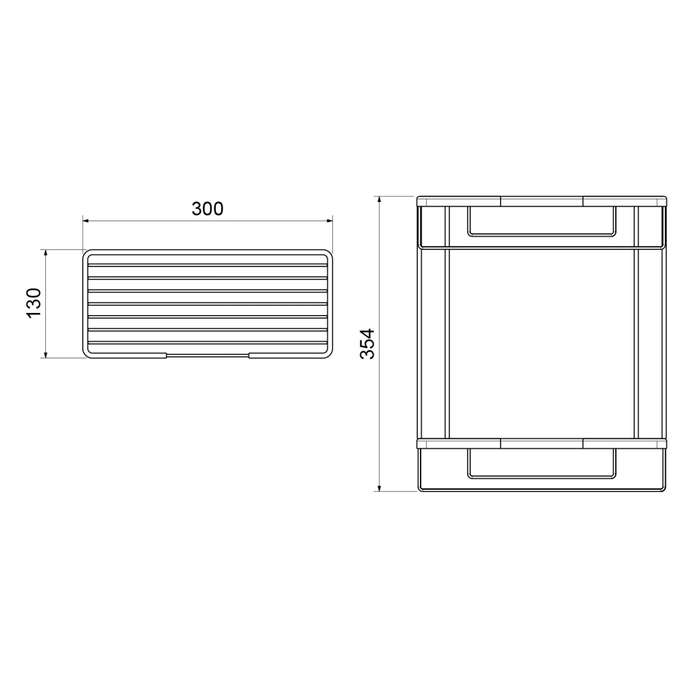 Фото Полка двойная Timo Saona 13083/13 никель