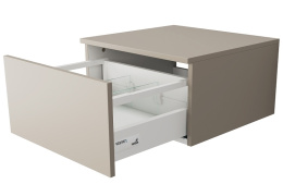 Velvex UNIQUE UNIT tpUNI.50.H27.Y-215 Тумба подвесная выс. 27, выдв. ящик, бежевый шёлк