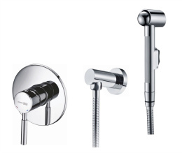 Фото Комплект для биде скрытого монтажа WasserKRAFT A14156 шланг 100 см, хром