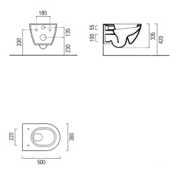 Унитаз подвесной GSI Pura 881611