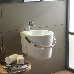 Фото Раковина подвесная Scarabeo Bucket 40 8804CR цвет Белый