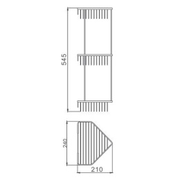 Фото 3-ярусная полка Haiba HB335-2