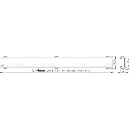 Душевой лоток AlcaPlast (APZ106-550) серый