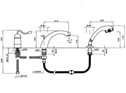 Фото Смеситель Nicolazzi Classico Monokomandi 3414GO75 для душа, золото