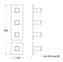Фото Cristina Quadri XQ88351 Смеситель для душа