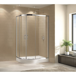 Душевой уголок Cezares ECO--O-RH-2-100/80-Cr, 100 х 80 х 190, стекло прозрачное/матовое