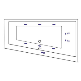 Excellent Sfera WAEX.SFP17.LINE Ванна 170x100 P "LINE" (хром)