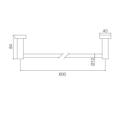 FIMA Carlo Frattini Rotola F6000/60CR Полотенцедержатель на 60 см