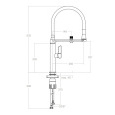 Смеситель для кухни RamonSoler KITCHEN MAGNET 898801MCNM черный