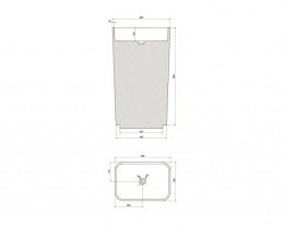 Фото NT BAGNO NT702 ECCOLO Раковина из искусственного камня напольная