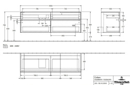 Villeroy Boch Collaro C029L0VJ Тумба под раковину 1600х500 мм (Nordic Oak)