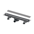Дренажный канал TECE TECElinus 15103069, 60 см, с основой для плитки «tile» и панелью «steel, 2 в 1