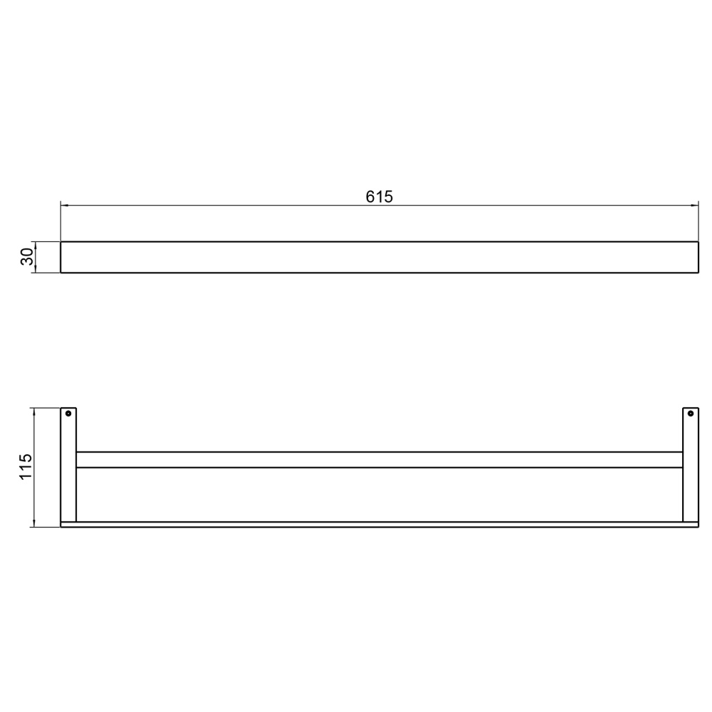 Фото Полотенцедержатель двойной Timo Petruma 15256/13 никель