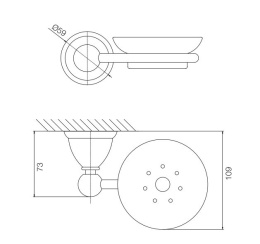 FIMA Carlo Frattini Style F6043/2CR Мыльница с держателем