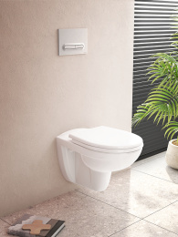 Комплект унитаза с инсталляцией Vitra Normus L-box 9773B003-7206 с сиденьем Микролифт и клавишей смы