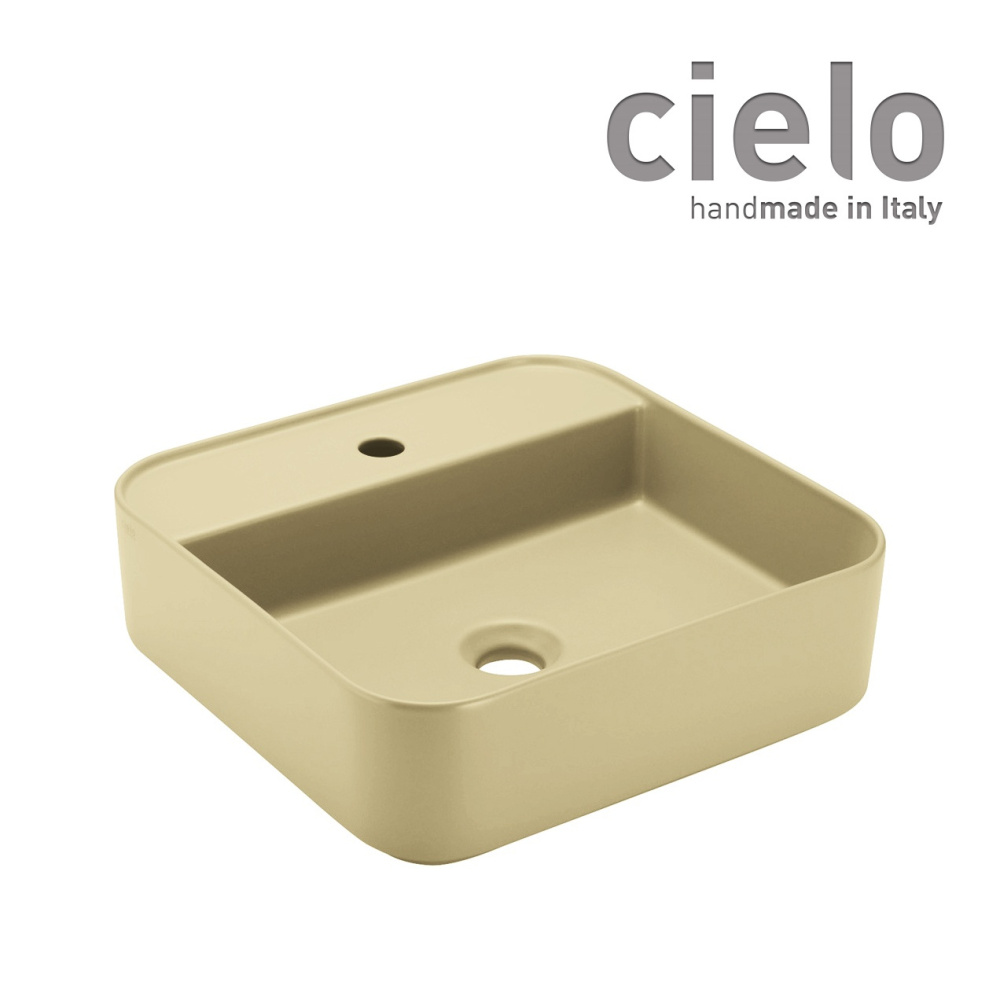 Ceramica CIELO Shui Comfort SHCOLAQF CN - Раковина для ванной комнаты 44*43 см, подвесная - накладна