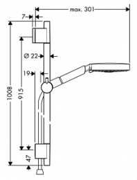 Душевой гарнитур Hansgrohe Raindance (27895000) хром