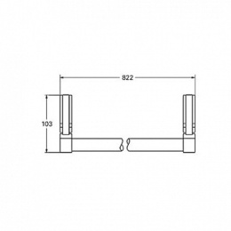 Полотенцедержатель Grohe Sentosa 40230000Gr, 80 см sntx