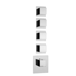 Смеситель для ванны и душа Bossini Cube Z032208.030 (хром глянцевый)