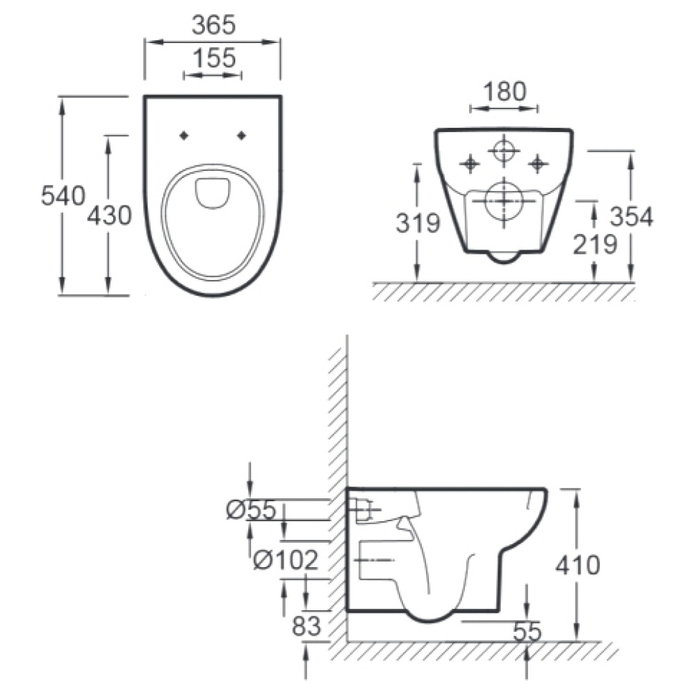 Подвесной унитаз Jacob Delafon Odeon Up E4764-00