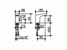 Фото Смеситель для раковины Keuco Elegance 51604010100, хром