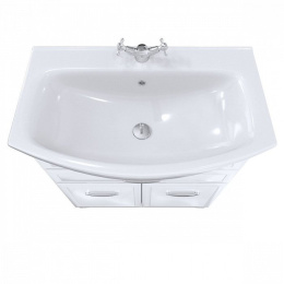 Тумба с раковиной Milardo Victoria 75 напольная белая (VIC75W1M95K)