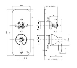 Фото FIMA Carlo Frattini Olivia F5009X6CR Смеситель для ванны