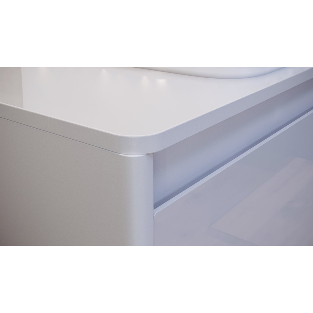 Velvex Klaufs StKLA.70.MH-216.616 Столешница без отверстий, МДФ-HPL, белая