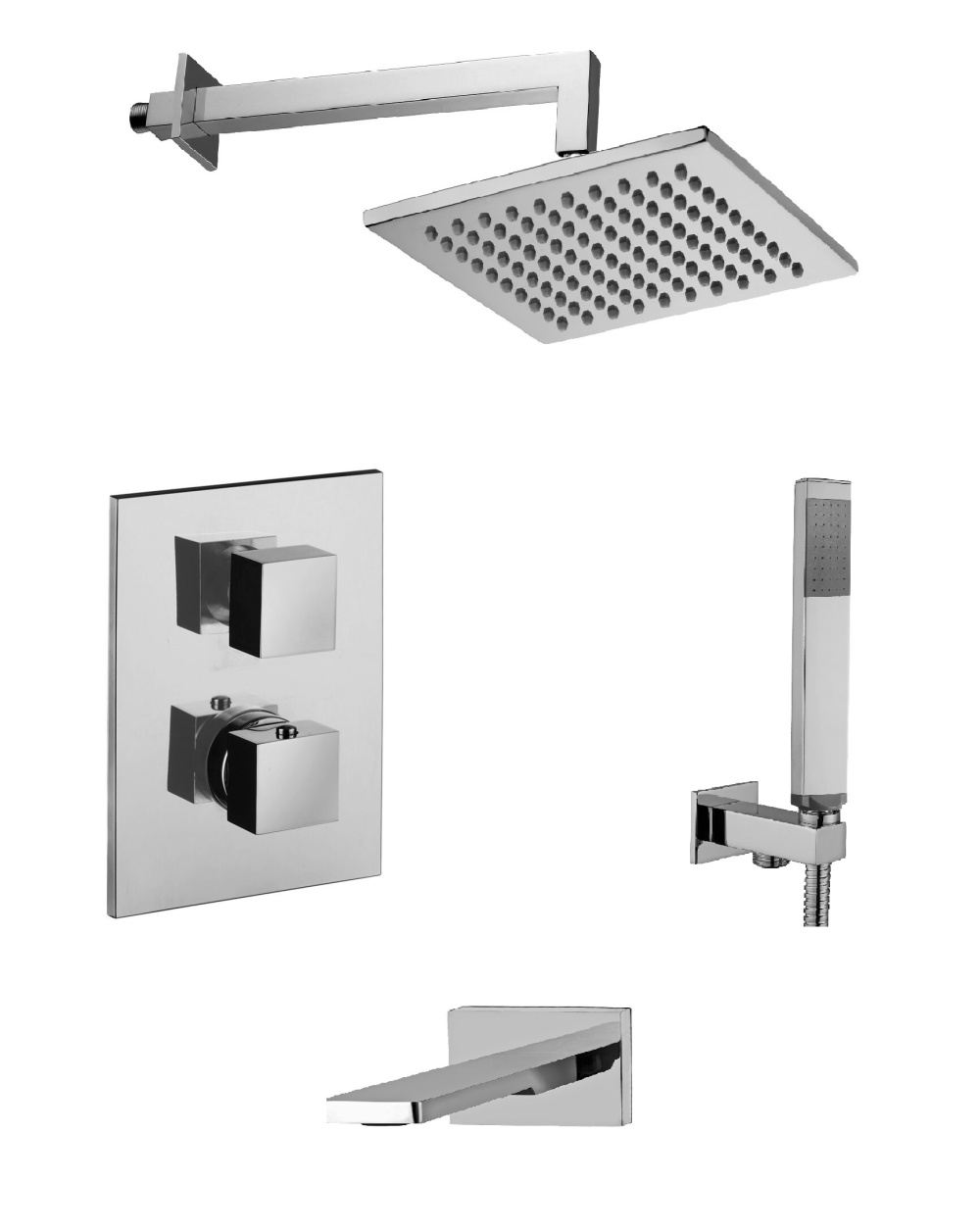 Комплект для душа Paffoni ELLE (KITLEQ519CR120) хром