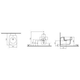 Ideal Standard Mark Newson T505801 Подвесное биде