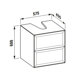 Раковина Laufen New Classic 8.1685.2.400.109.1 50 х 45 х 17 см, SaphirKeramik, LCC, без отверстия, б