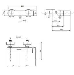 FIMA Carlo Frattini Brick Chic F3505/1CCR Смеситель для душа