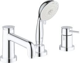 Фото Grohe BauClassic 2511800A Смеситель для ванны на бортик, цвет: хром
