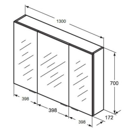 Зеркальный шкафчик E0324WG Ideal Standard Connect Space
