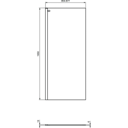 Фиксированная панель 90 см Ideal Standard CONNECT 2 Wetroom panel K9377V3