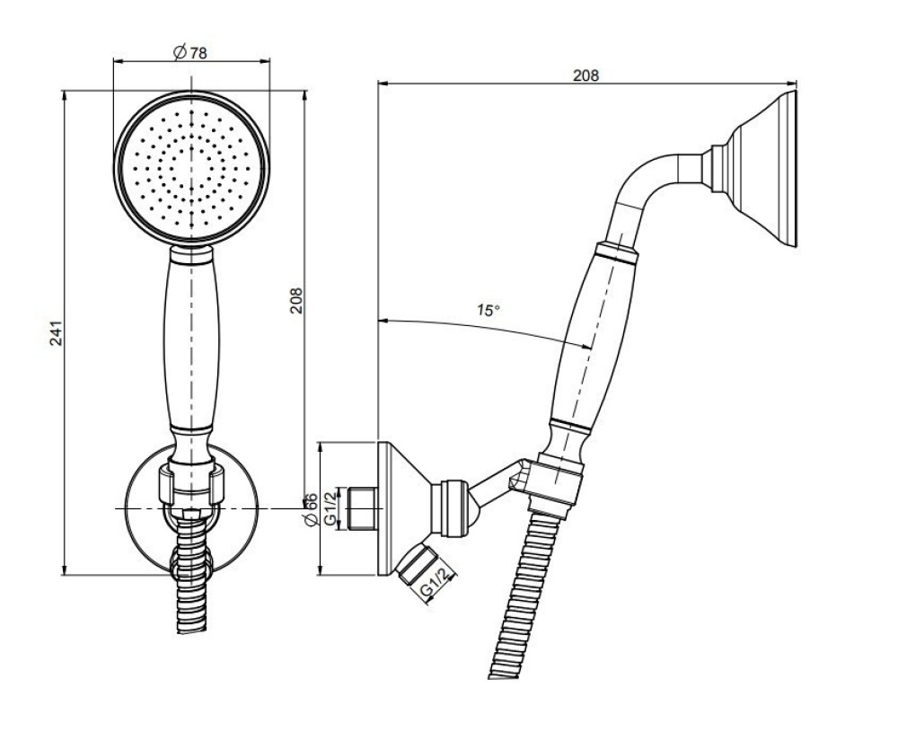 Душевой гарнитур Fima Carlo Frattini (F2287/7CR) хром