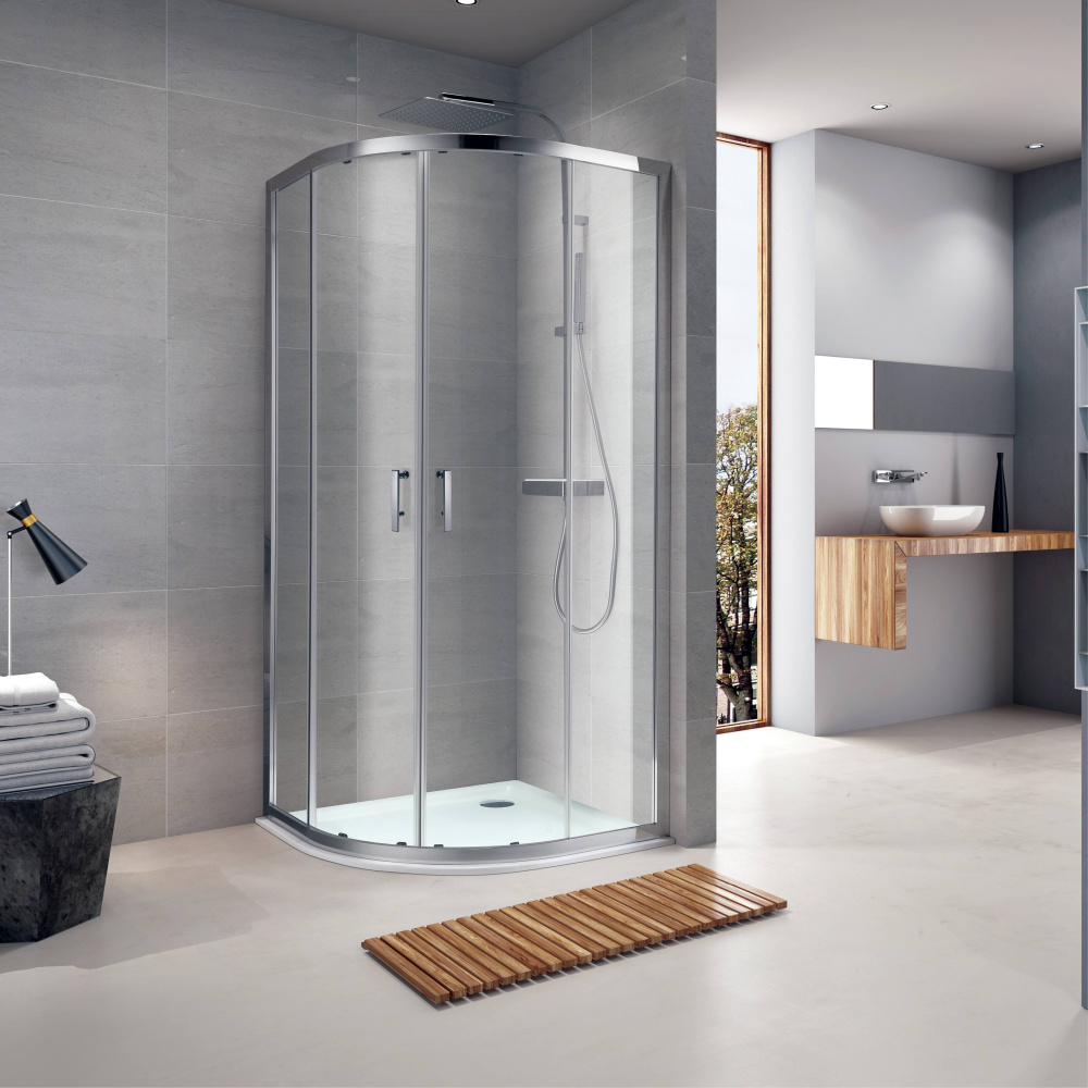 Душевой уголок Koller Pool Aqua Line 90X90 chrome, trasparent (R90RC)