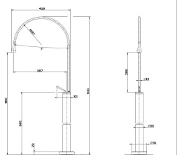 Смеситель для раковины Gessi Goccia (33628#031) хром