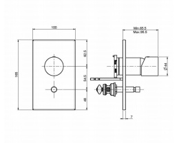 Смеситель для ванны F3859X2CR FIMA Carlo Frattini Fluid
